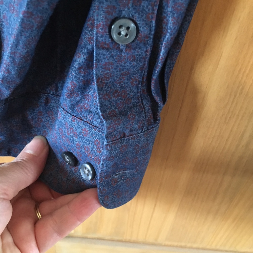 EUC BARIII SlimFit dress shirt 16-16 1/2, 34-35, L - Picture 3 of 6